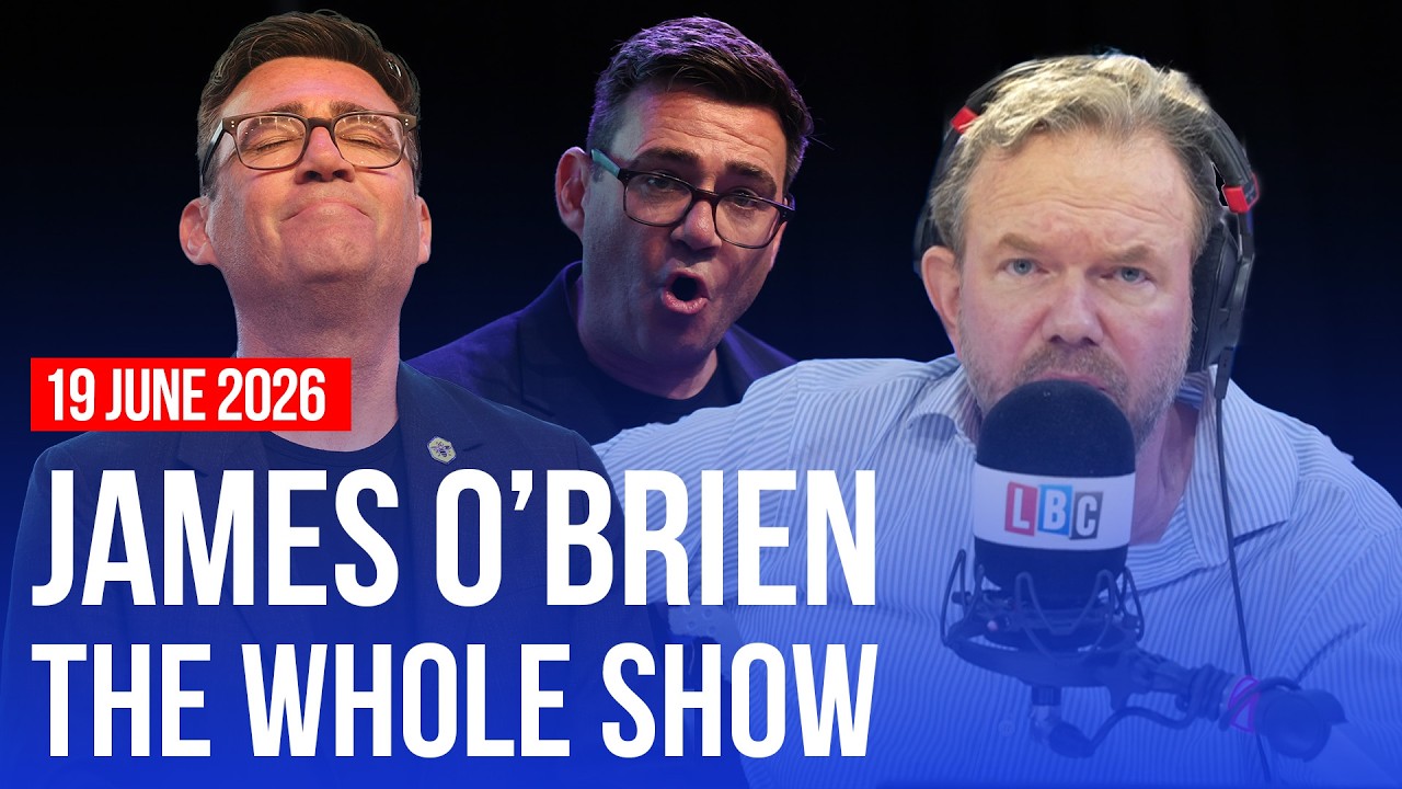 Video thumbnail for 'The tanks and guns will park on Andy Burnham's lawn' | James O’Brien - The Whole Show