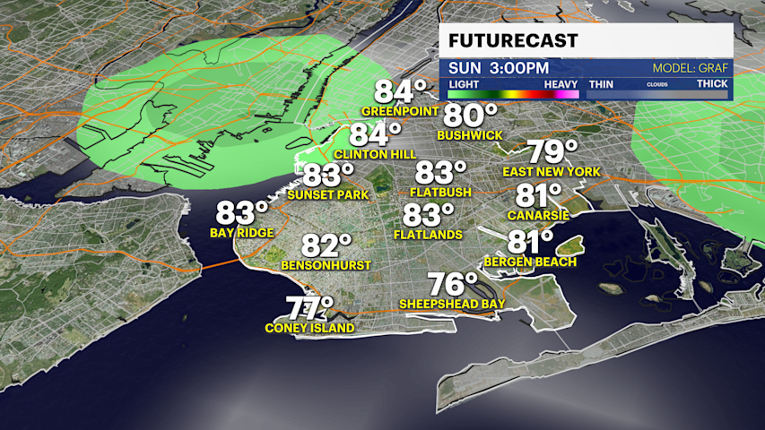 Video thumbnail for Sunny and warm Father's Day for Brooklyn, heavy rain on the way