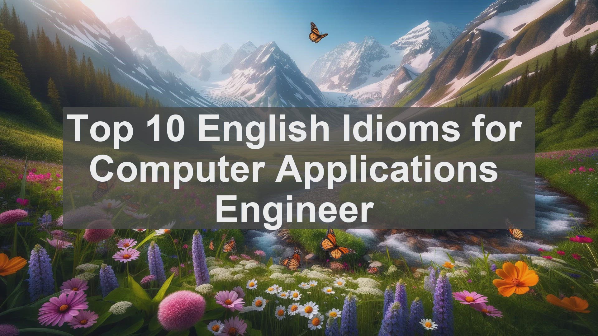 'Video thumbnail for Top 10 English Idioms for Computer Applications Engineer'