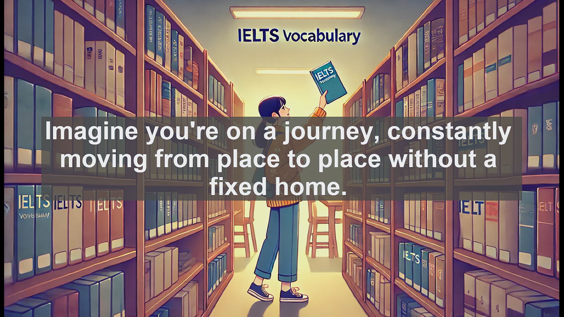 'Video thumbnail for 5000 Must Know IELTS 8.0 Vocabulary - IELTS Vocabulary: Understanding and Using 'Itinerant''