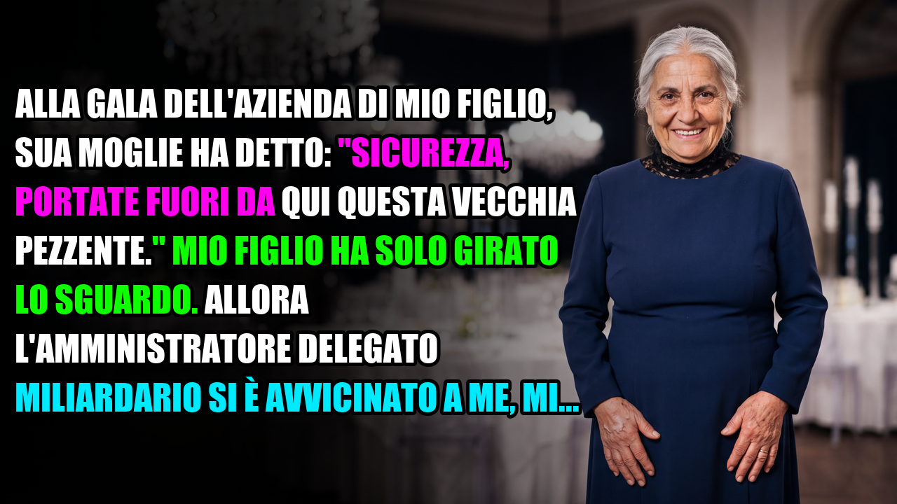 Video thumbnail for Alla gala dell'azienda di mio figlio, sua moglie ha detto: "Sicurezza, portate fuori da qui…