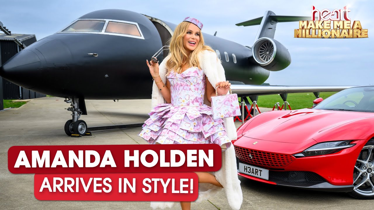 Video thumbnail for Amanda Holden's glamorous journey to the Heart's Make Me A Millionaire final