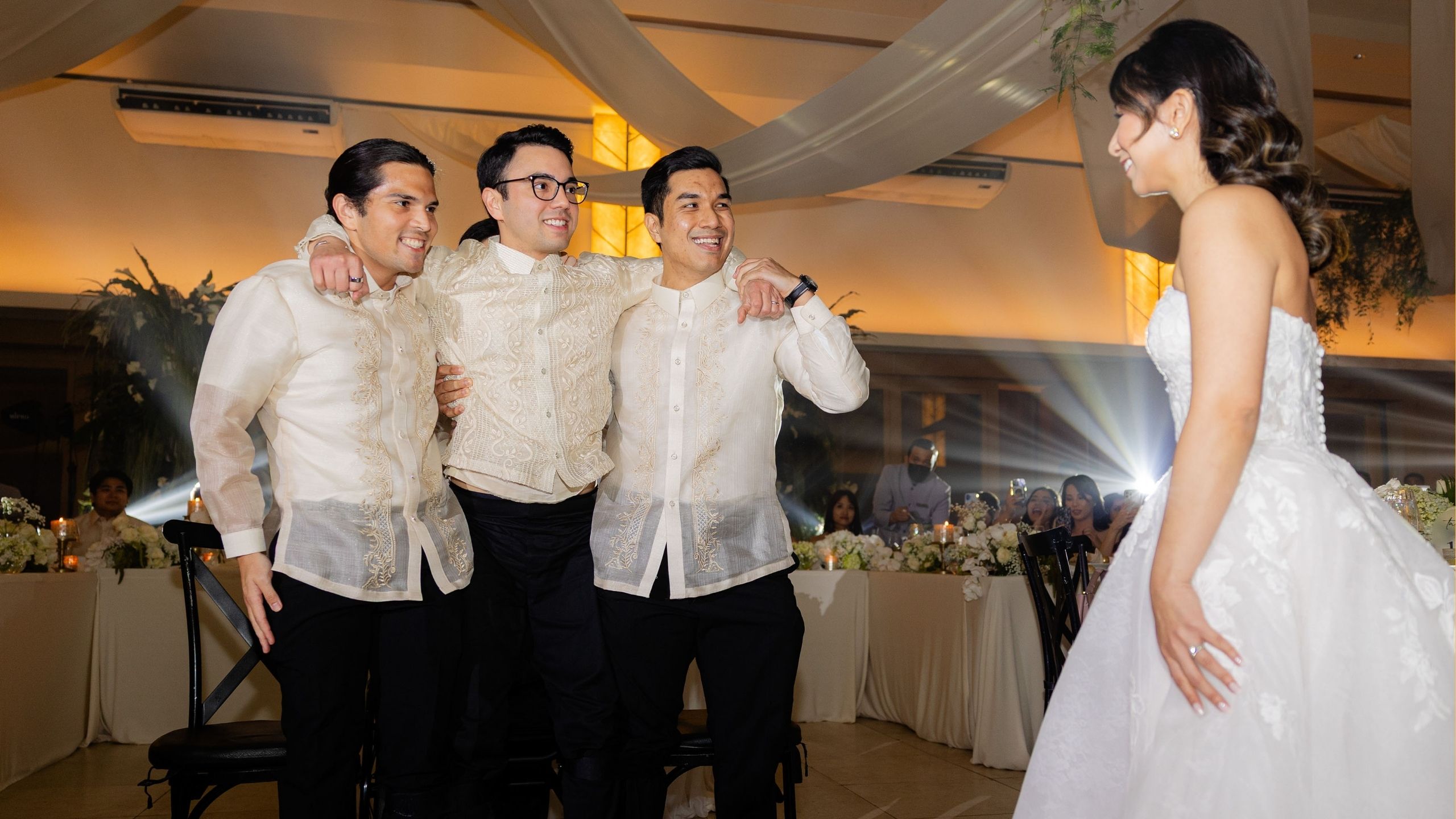 Video thumbnail for Groomsmen Lift Groom From Wheelchair For Emotional First Dance With Bride