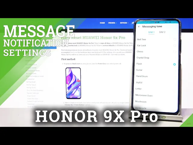 Video thumbnail for How to Check Messaging Tones in Honor 9x Pro – Verify Available Tones