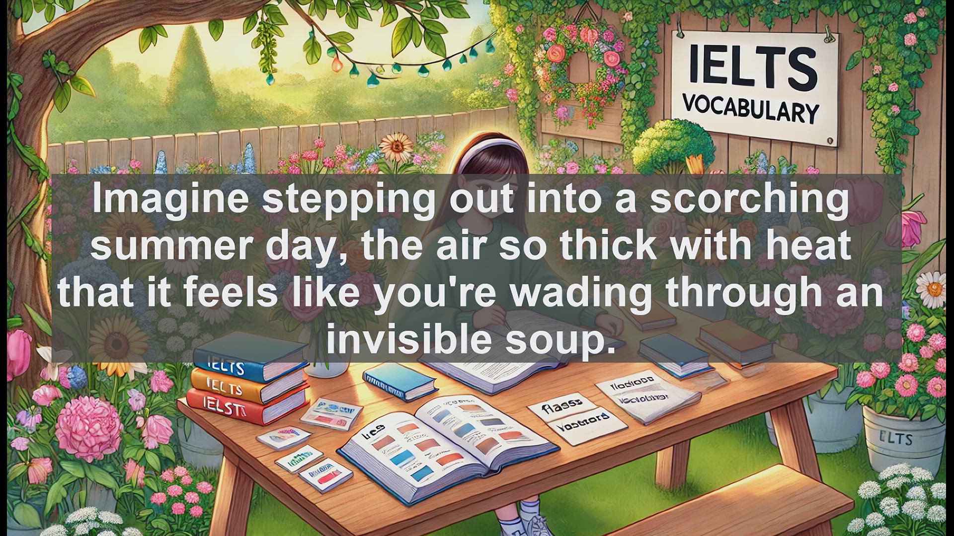 'Video thumbnail for 2000 Must Know IELTS 9.0 Vocabulary - Understanding 'Swelter': A Powerful Word for Extreme Heat'