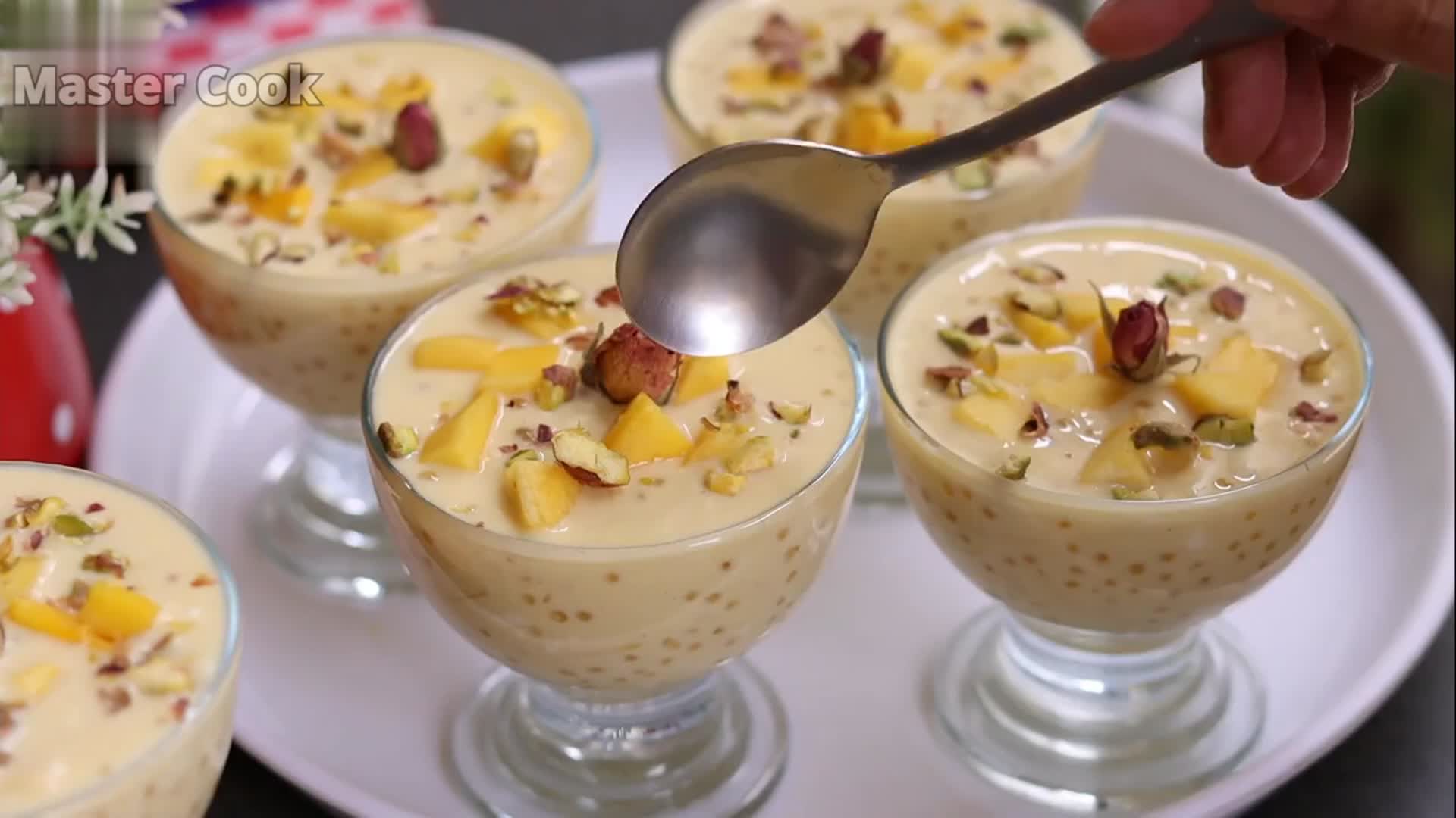 Video thumbnail for Quick & Easy Dessert  Mango Sago Pudding Recipe