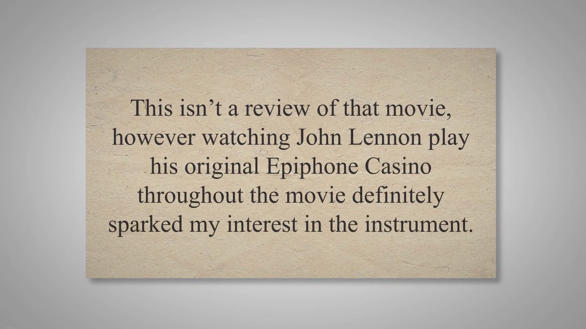 Video thumbnail for the Beatles Got Me Back to Playing More Guitar! — Guitars & Tech