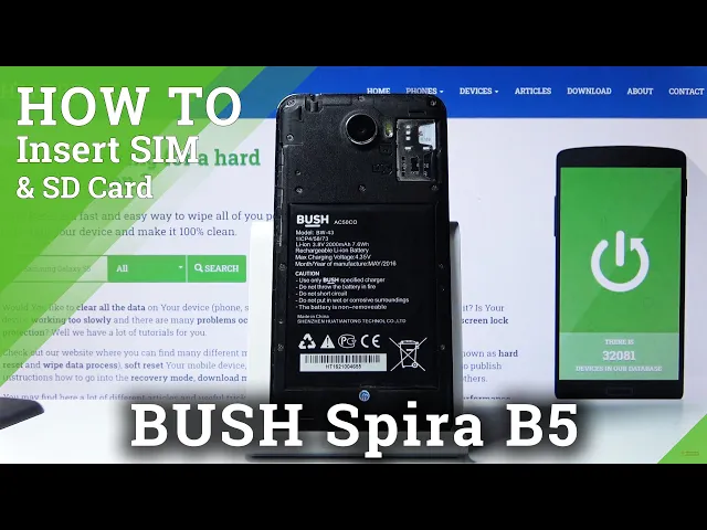 Video thumbnail for How to Insert Micro SIM Card and Micro SD Card to BUSH Spira B5