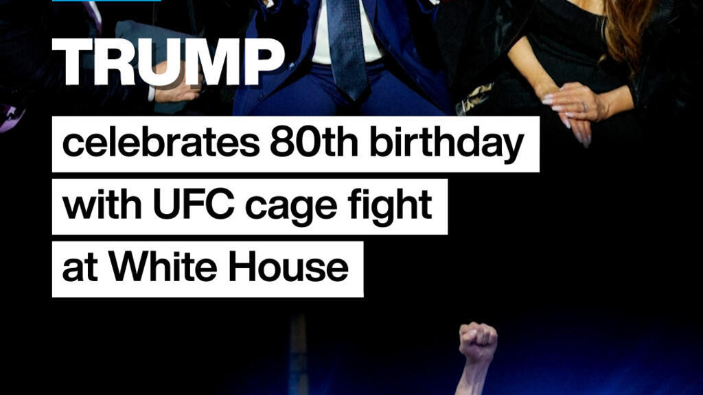 Video thumbnail for #Trump celebrates 80th birthday with #UFC fight at #WhiteHouse