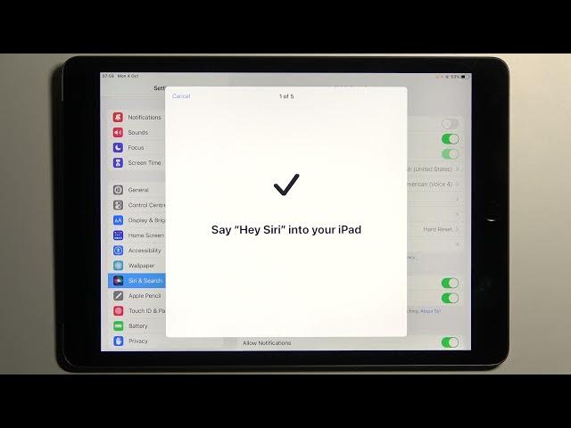 Video thumbnail for How to Enable Hey Siri on iPad 2021 - Use Hey Siri on iPad 9th Gen