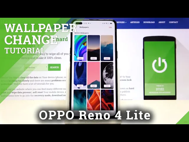 Video thumbnail for How to Change Wallpaper in OPPO Reno 4 Lite – Update Desktop