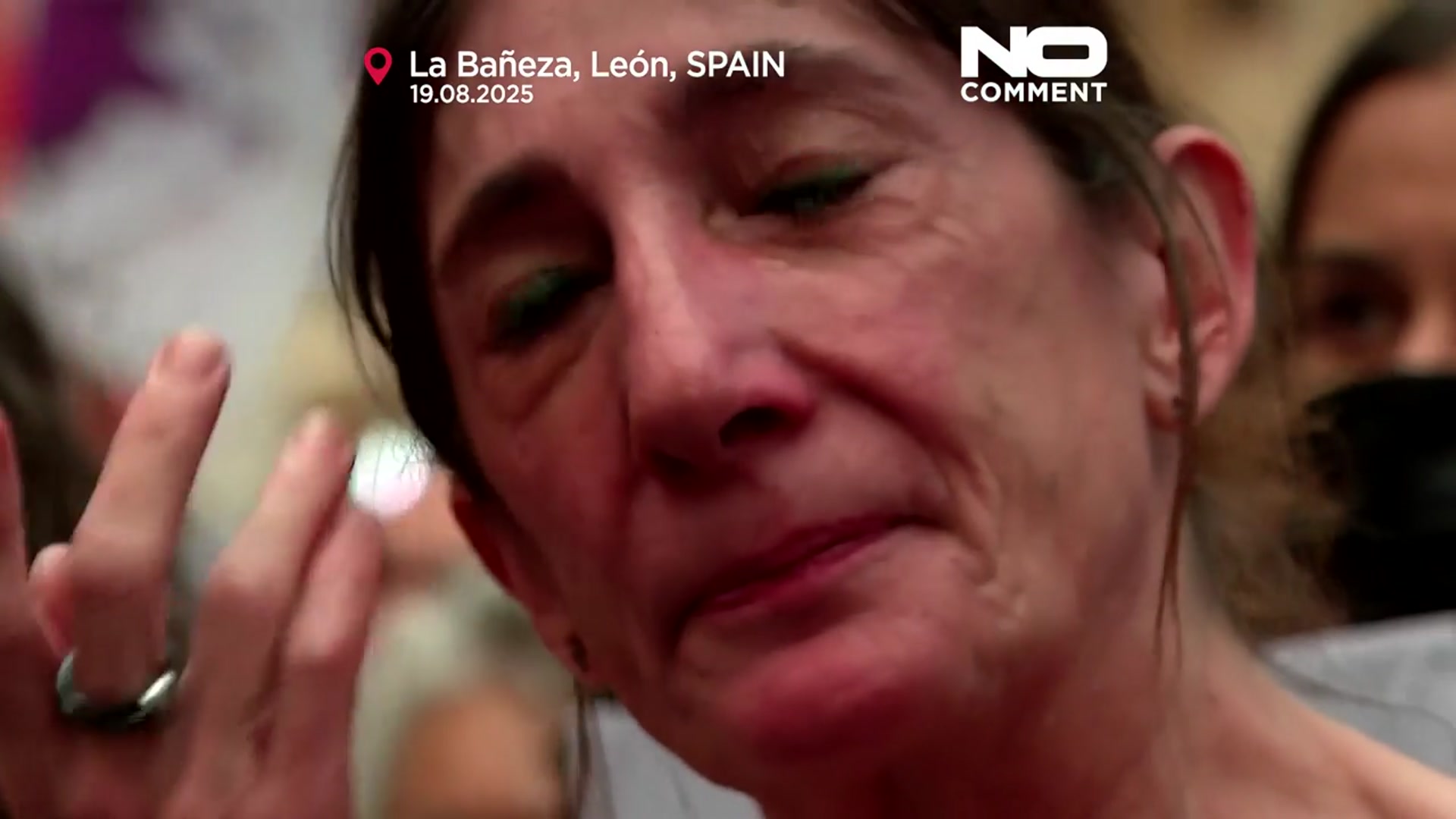 'Video thumbnail for Protesters call for central government control of wildfires in Spain'
