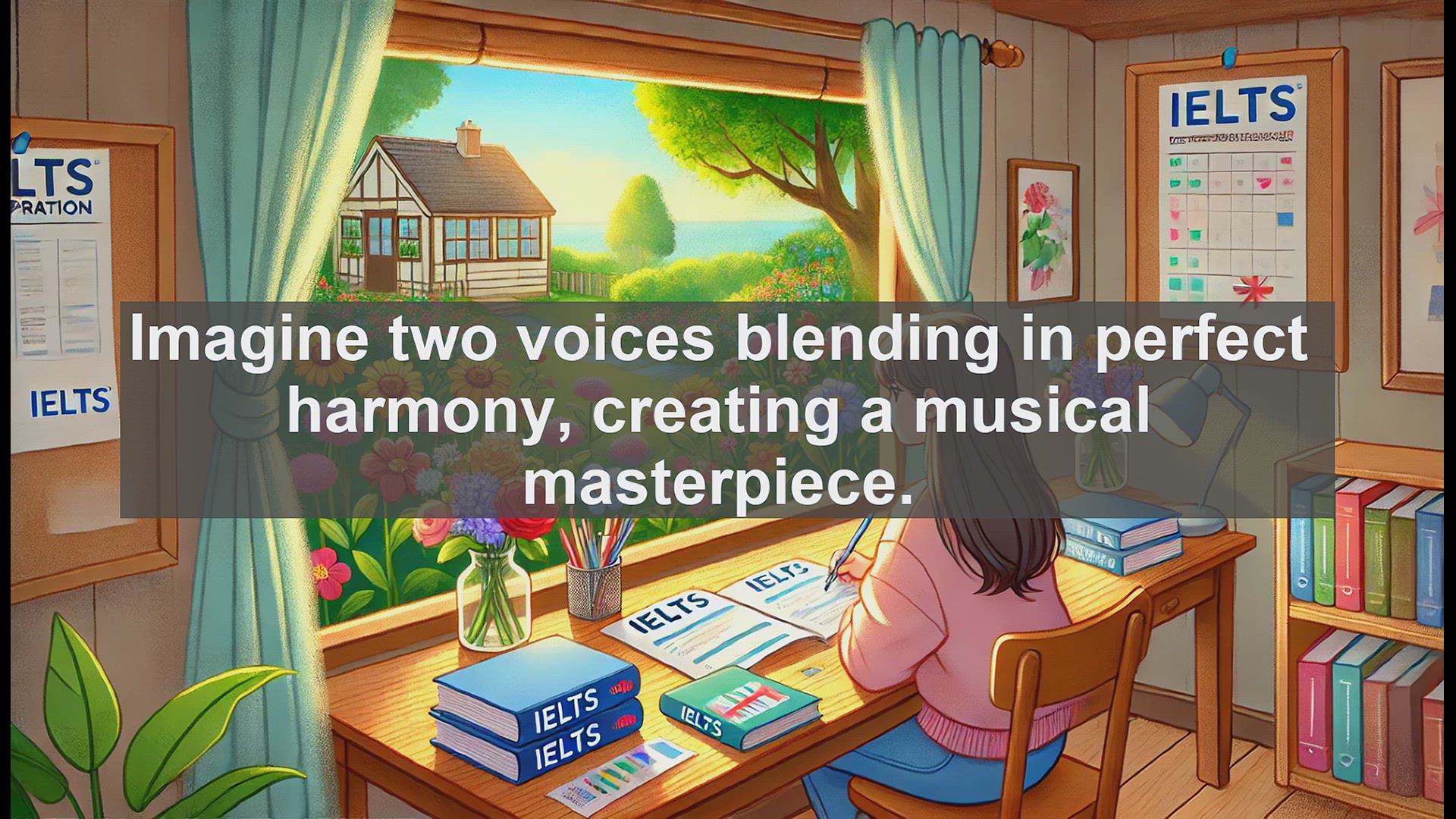 'Video thumbnail for 5000 Must Know IELTS 8.0 Vocabulary - Duet: A Harmonious Blend of Two'