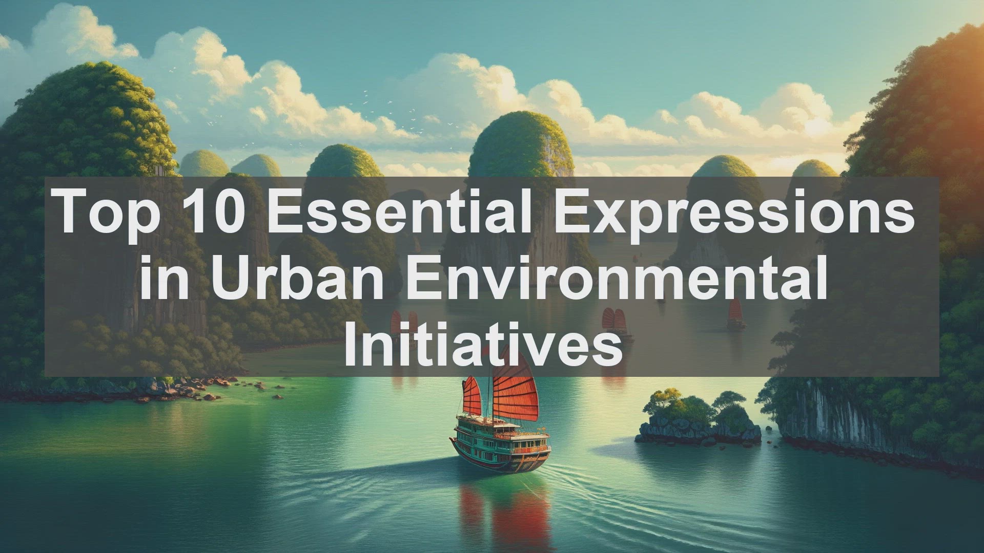'Video thumbnail for Top 10 Essential Expressions in Urban Environmental Initiatives'
