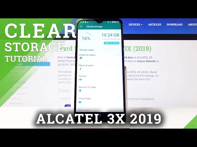 Video thumbnail for Alcatel 3X 2019 Clean Up Storage / Erase Temporary Files