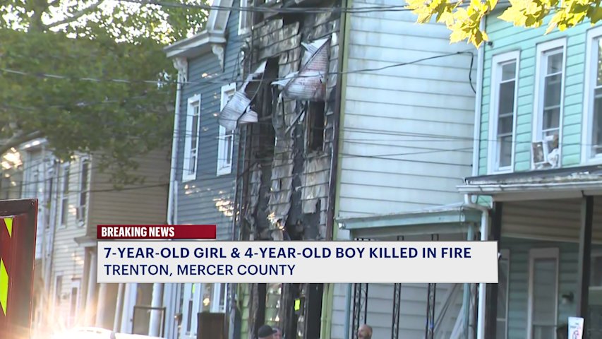 Video thumbnail for 2 children killed, 2 firefighters injured in Trenton house fire