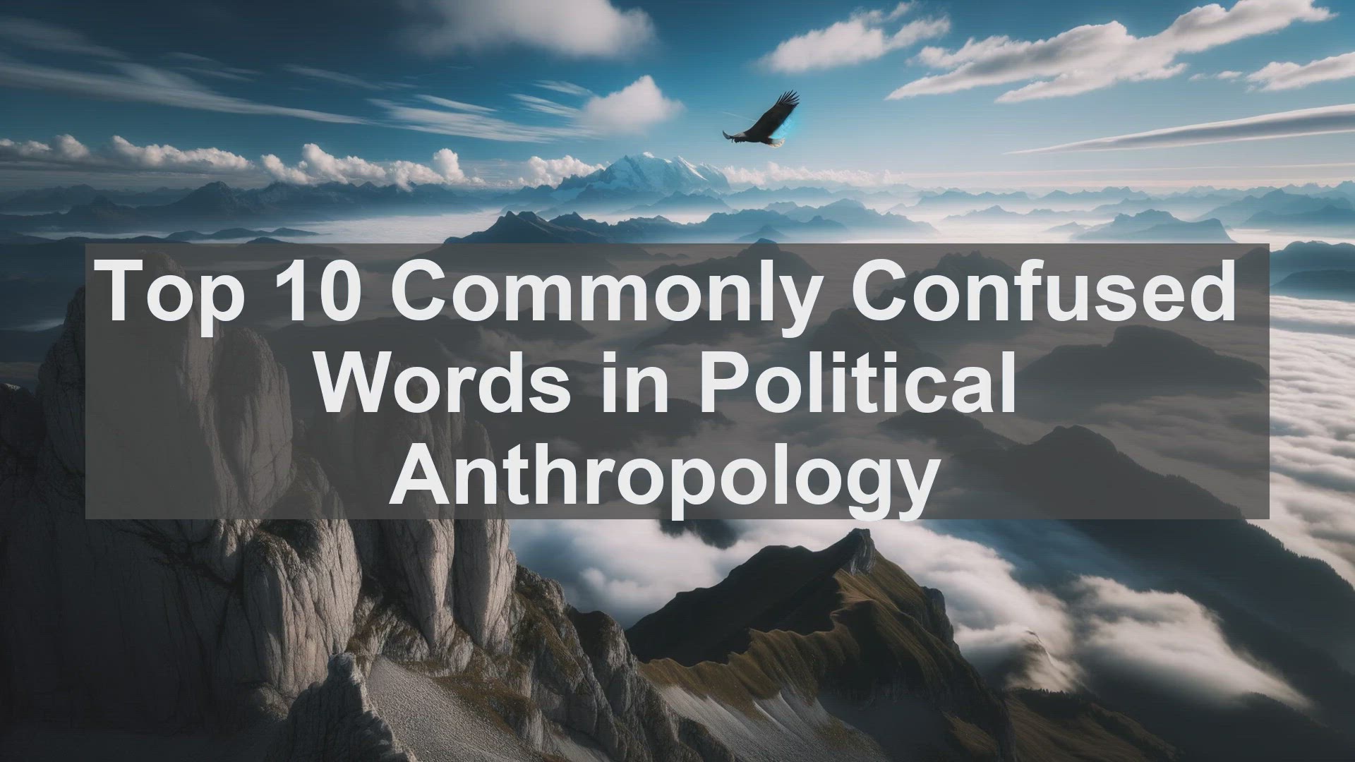 'Video thumbnail for Top 10 Commonly Confused Words in Political Anthropology'