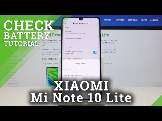 Video thumbnail for How to Enable Battery Percentage in XIAOMI Mi Note 10 Lite – Battery Details