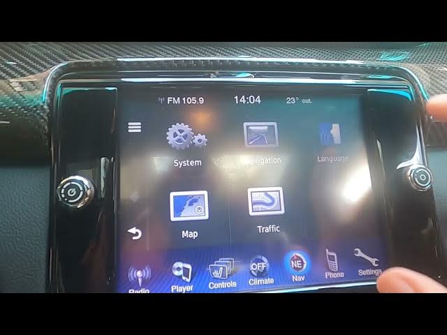 Video thumbnail for How to Change Navigation Language in Maserati Quattroporte II ( 2013 – now ) - Manage Map Languages