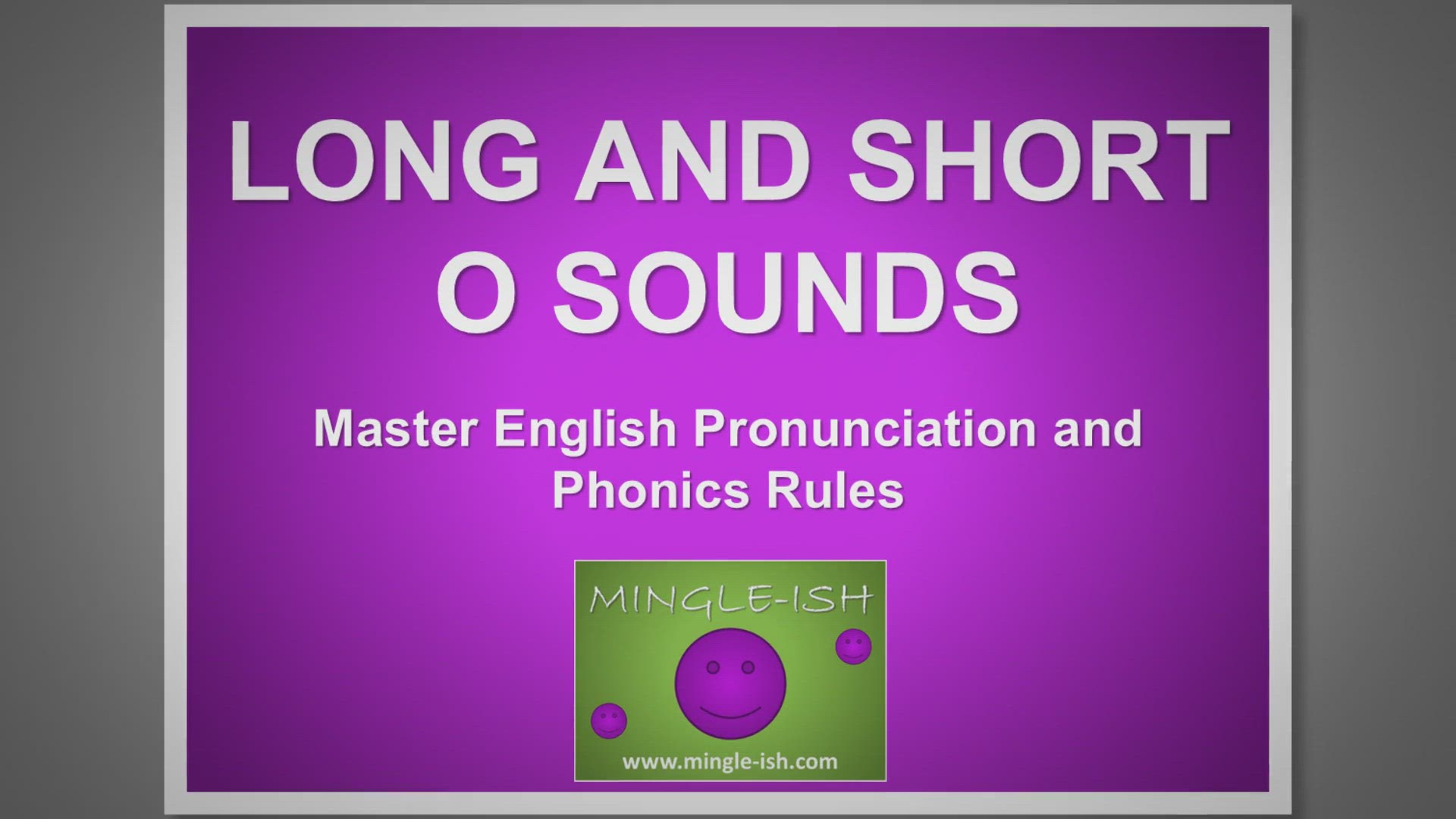 'Video thumbnail for Long And Short O Sounds: Master English Pronunciation & Phonics Rules'