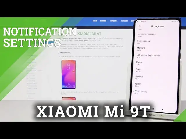 'Video thumbnail for Notification Tones in XIAOMI Mi 9T'