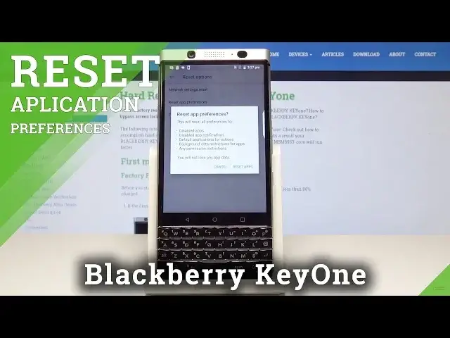 Video thumbnail for How to Reset App Preferences in Blackberry KeyOne – Wipe App Settings