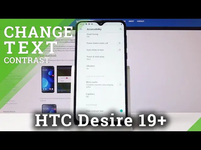 Video thumbnail for How to Activate High Contrast Text in HTC Desire 19+ | Change Display Settings