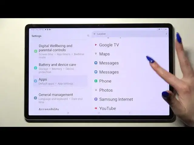Video thumbnail for How to Change Apps Permissions on SAMSUNG Galaxy Tab S8+ - Manage Apps Permissions