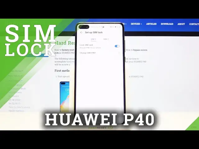 'Video thumbnail for Turn On SIM-Lock - HUAWEI P40 & Adding SIM PIN Code'