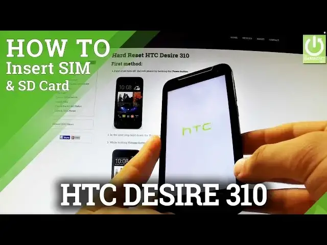 'Video thumbnail for How to insert SIM and Micro SD card in HTC Desire 310 - SIM & SD in HTC'