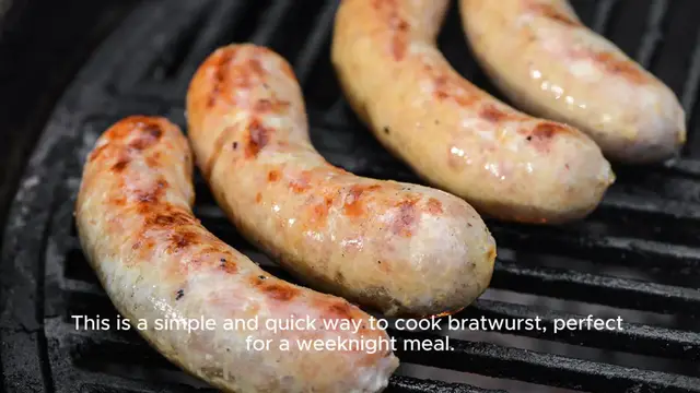 Video thumbnail for Bratwurst recipe