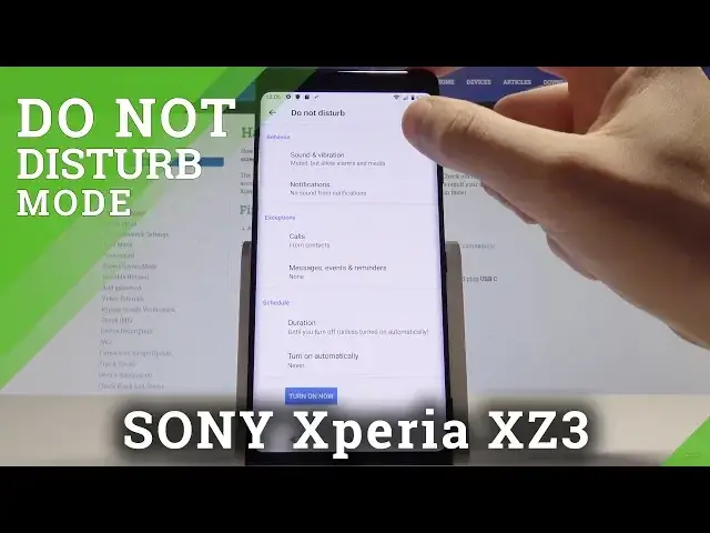 Video thumbnail for How to Use Do Not Disturb in SONY Xperia XZ3 - Enable / Disable Do Not Disturb