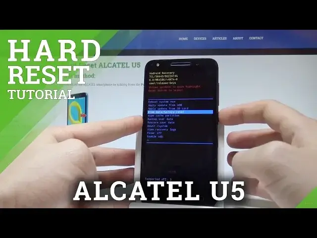 'Video thumbnail for How to Hard Reset ALCATEL U5 - Bypass Screen Lock |HardReset.info'