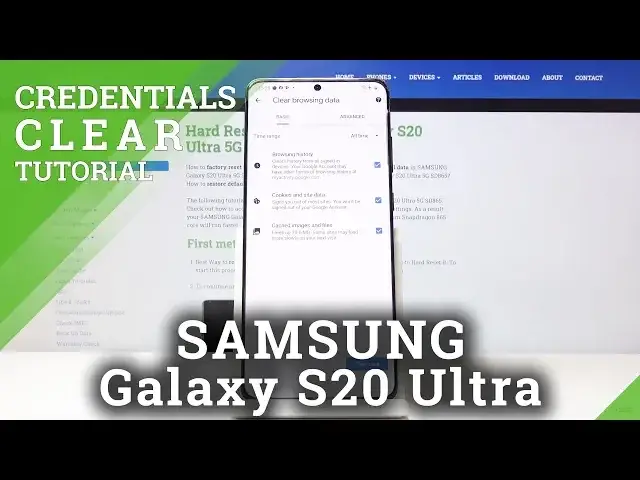 'Video thumbnail for How to Clear Browsing Data in SAMSUNG Galaxy S20 Ultra – Reset Browser History'