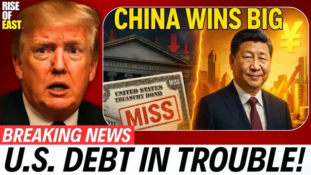 'Video thumbnail for BREAKING： U.S. Treasury Auctions Miss Target — China Wins Big on Borrowing Costs'