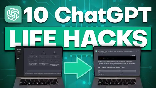 'Video thumbnail for I Tried Every ChatGPT Prompt, Here Are The 10 Best ChatGPT Prompts'