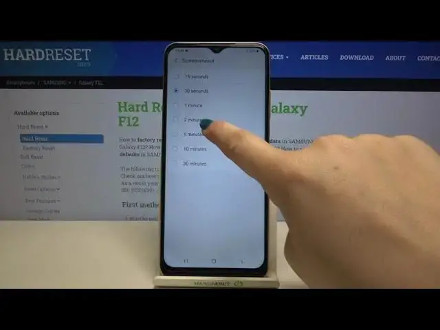 'Video thumbnail for How to Change Screen Timeout on SAMSUNG Galaxy F12 – Customize Display Settings'