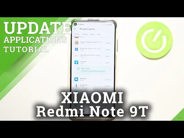 'Video thumbnail for XIAOMI Redmi Note 9T and Downloading the Latest App Version - Update App'
