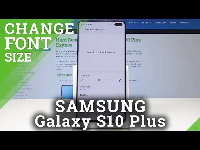 'Video thumbnail for How to Change Font Size in Samsung Galaxy S10 Plus – Font Style Changing'