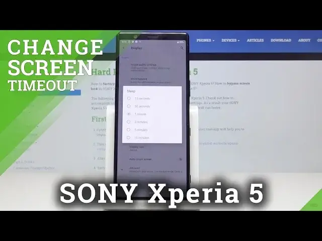 'Video thumbnail for How to Change Screen Timeout in SONY Xperia 5 – Screen Settings'