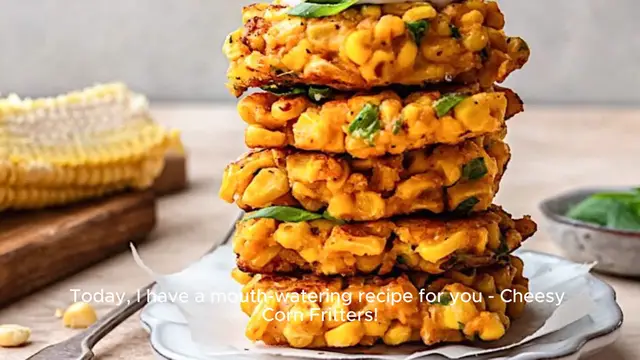 Video thumbnail for Cheesy Corn Fritters