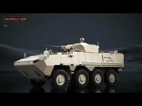 'Video thumbnail for John Cockerill Defense From Belgium Unveils Cockerill 1030 weapon station fitted with counter drone'