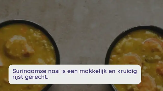 Video thumbnail for Surinaamse nasi