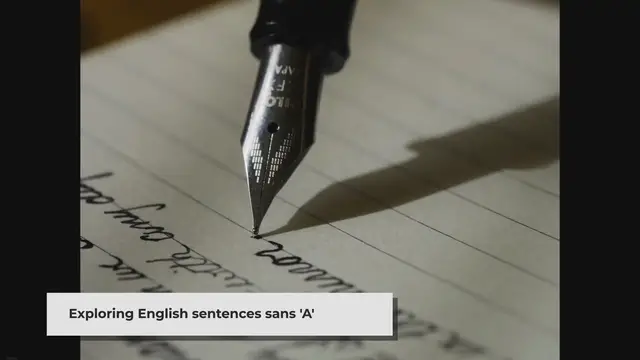 'Video thumbnail for Complete English sentences without the letter a'