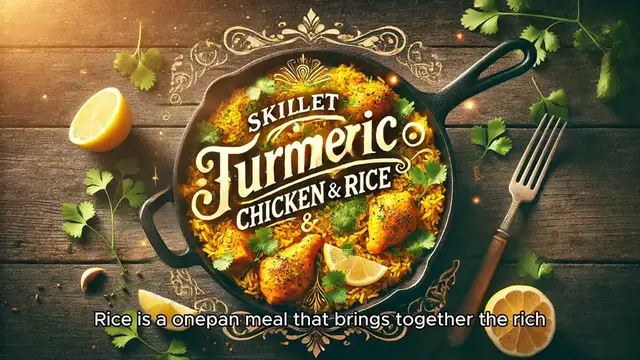 Video thumbnail for Skillet Turmeric Chicken & Rice