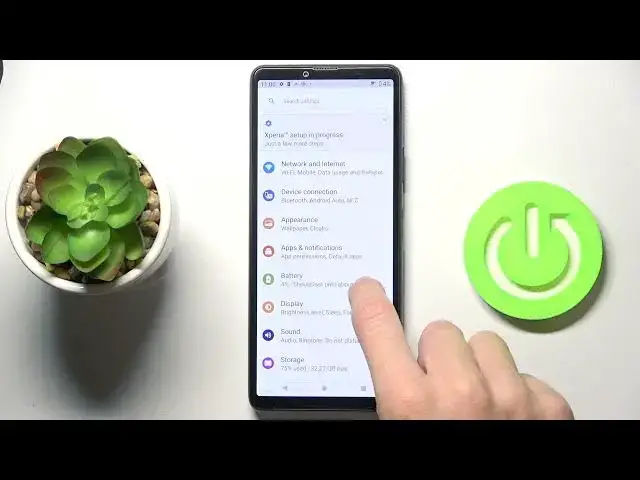 'Video thumbnail for How to Show Battery Percentage in SONY Xperia 10 III - Battery Settings'