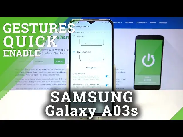'Video thumbnail for How to Change Gestures Sensitivity in SAMSUNG Galaxy A03s – Manage Navigation Gestures'