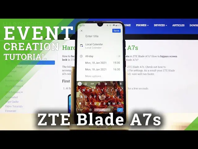 Video thumbnail for How to Add Event on ZTE Blade A7s – Calendar Application