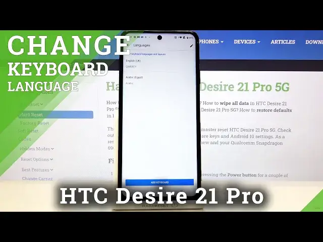'Video thumbnail for How to Change Keyboard Language in HTC Desire 21 Pro 5G – Keyboard Settings'