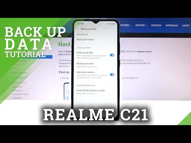 Video thumbnail for How to Back Up Data on Realme C21 – Create Google Backup